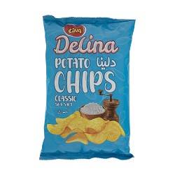 لینا چیپس دلینا نمک دریایی 57گرم